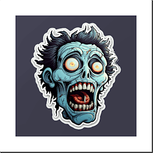 Zombie Halloween Posters and Art